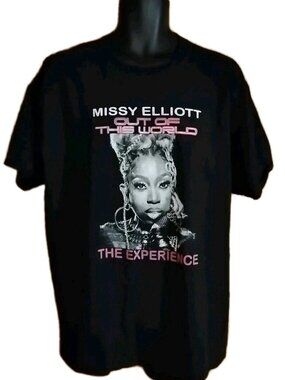 MISSY ELLIOTT (2024) CIARA - BUSTA RHYMES "Out Of This World" Tour T-Shirt XL